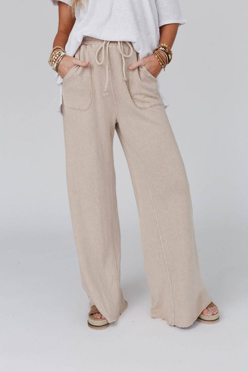Three Bird Nest Fall Favorite: Relaxing Robin Wide Leg Pant - New Taupe
