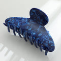 Adorro Denim Blue Large | Assorted Large Claw Clips Half Moon