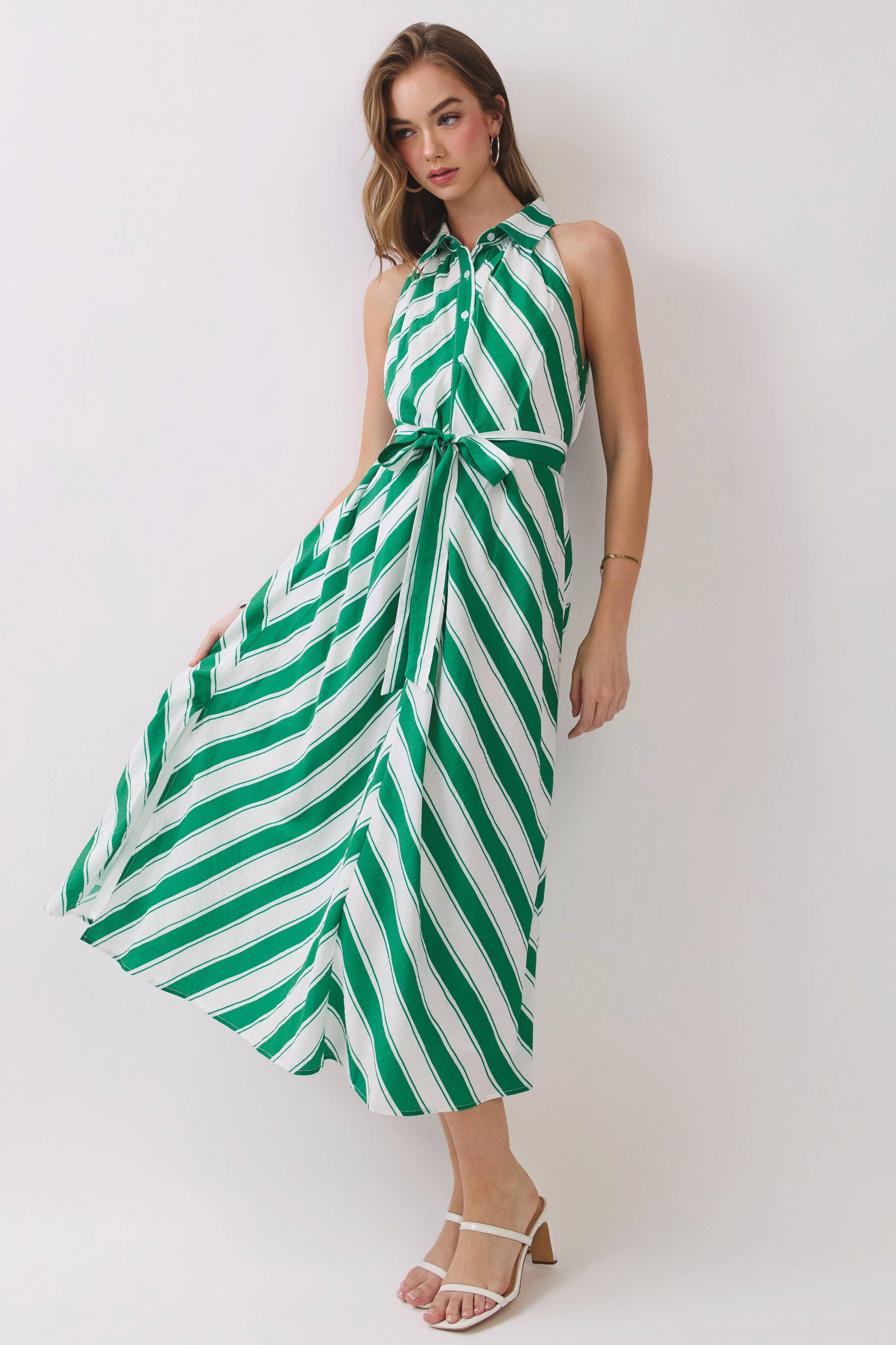 TCEC Marina Midi Dress Green