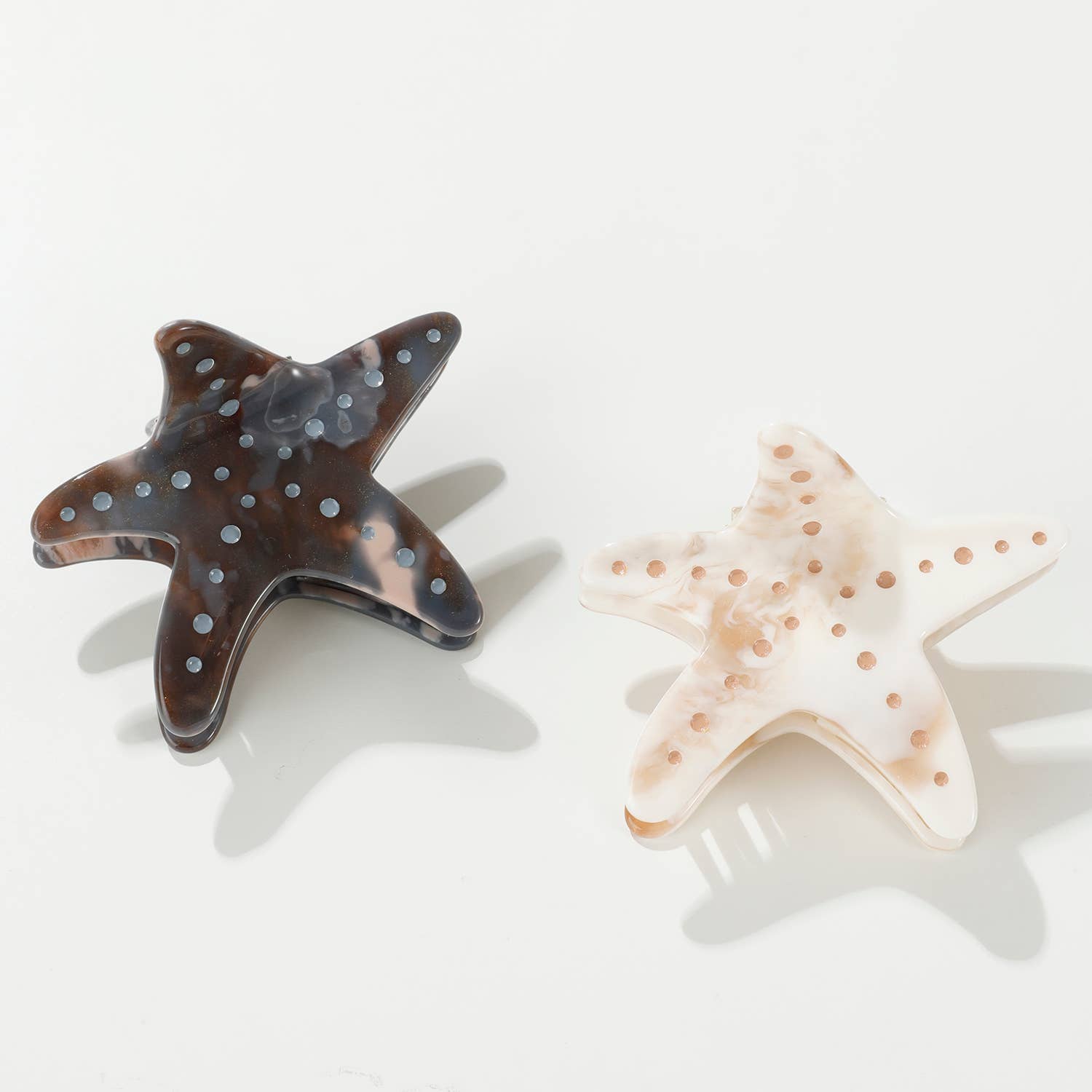 Adorro Calacatta Starfish | Medium Painted Starfish Claw Clip
