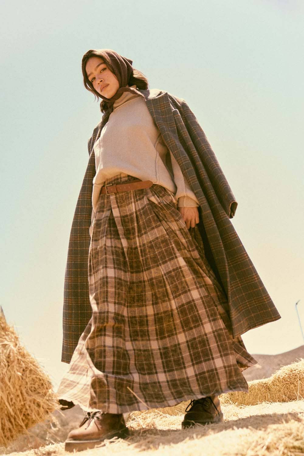 Promesa USA Prairie Plaid Maxi Brown
