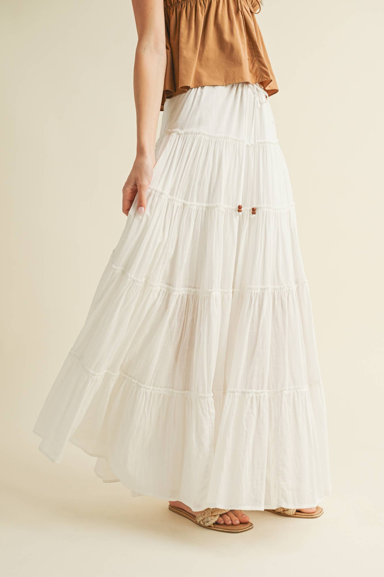 Mustard Seed SIERRA TIERED MAXI SKIRT