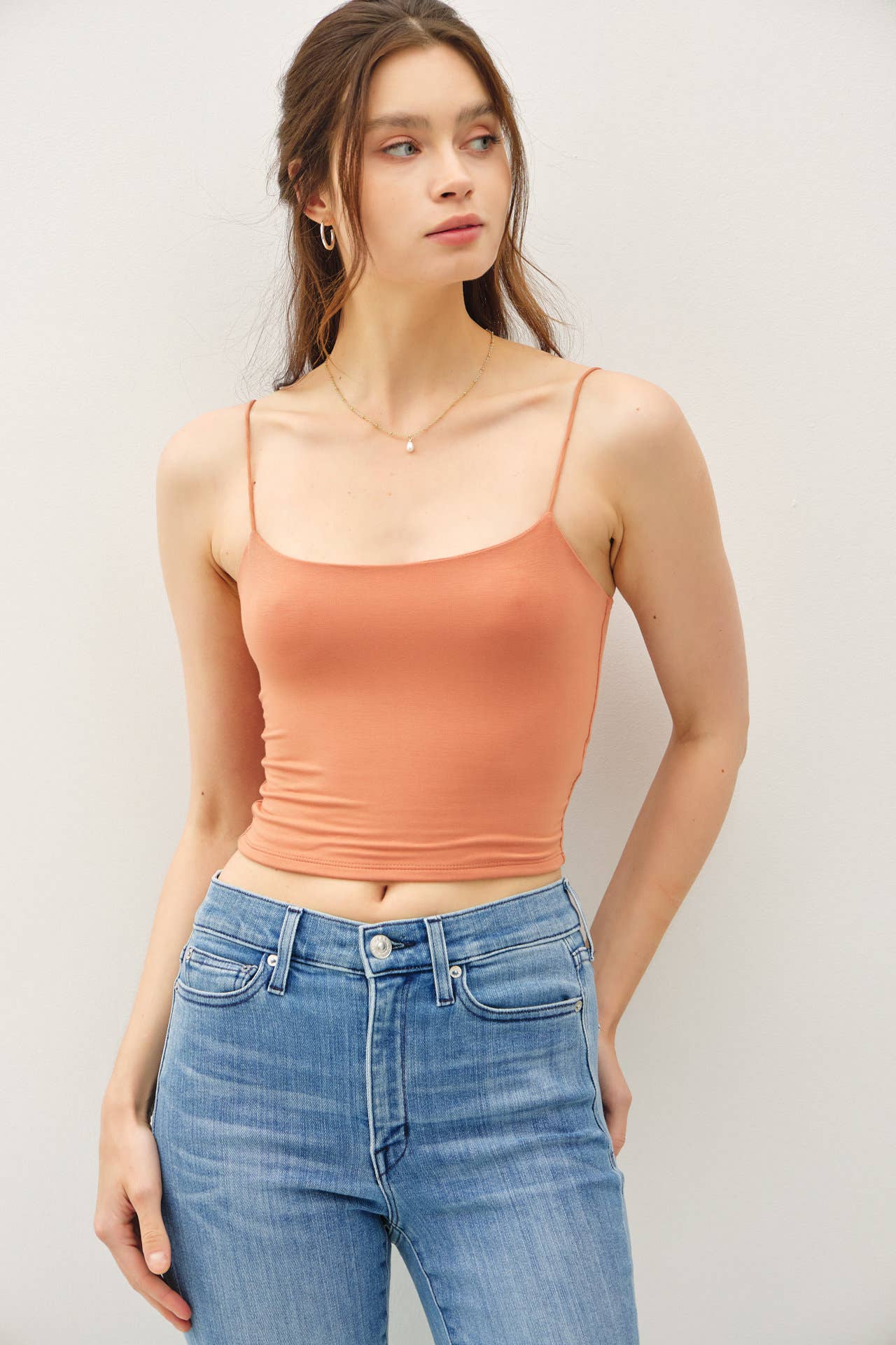 Be Cool BASIC THREADS CROPPED SPAGHETTI TANK