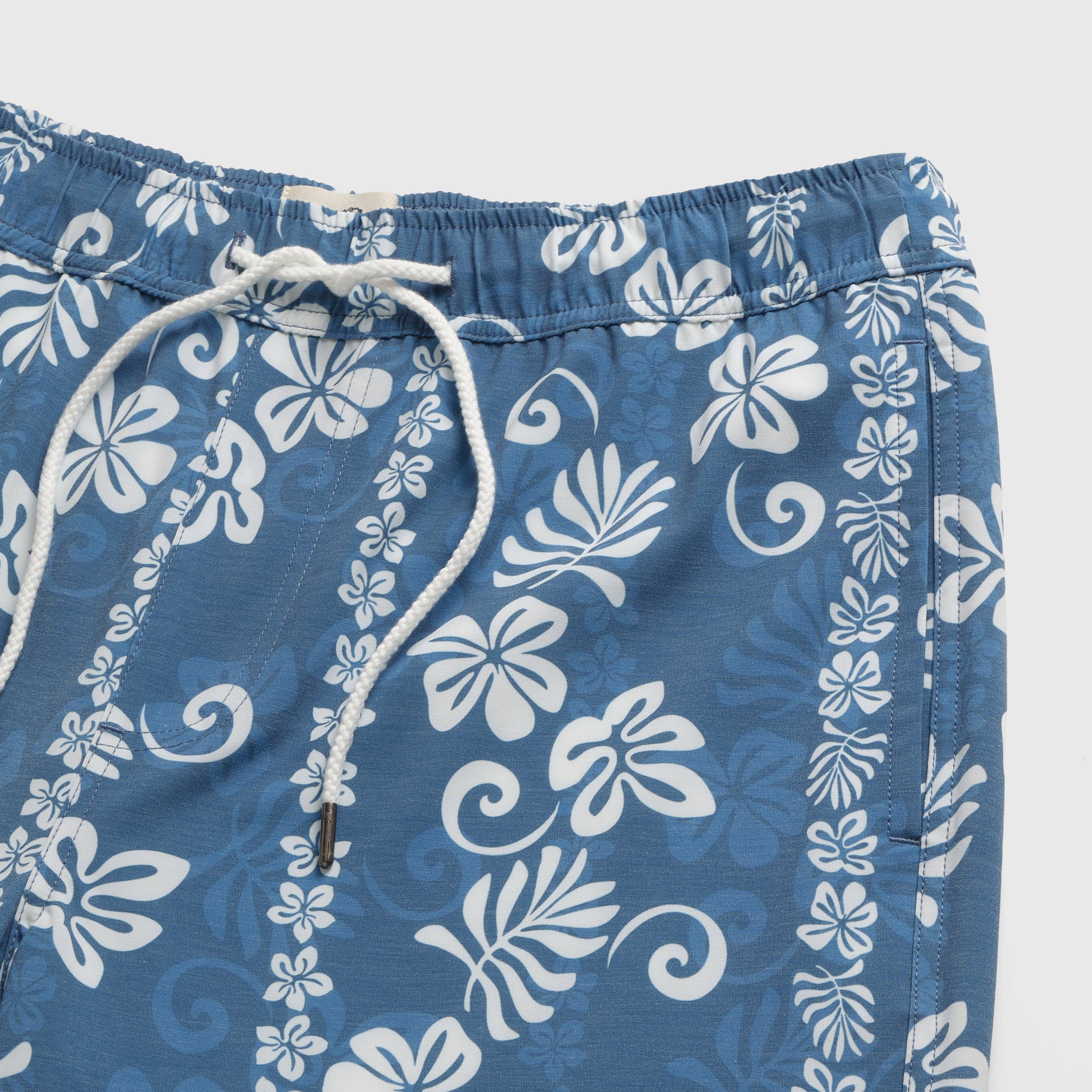 SURFSIDESUPPLY Jimmy 6.5" Hawaiian Volley - Blue Hawaiian