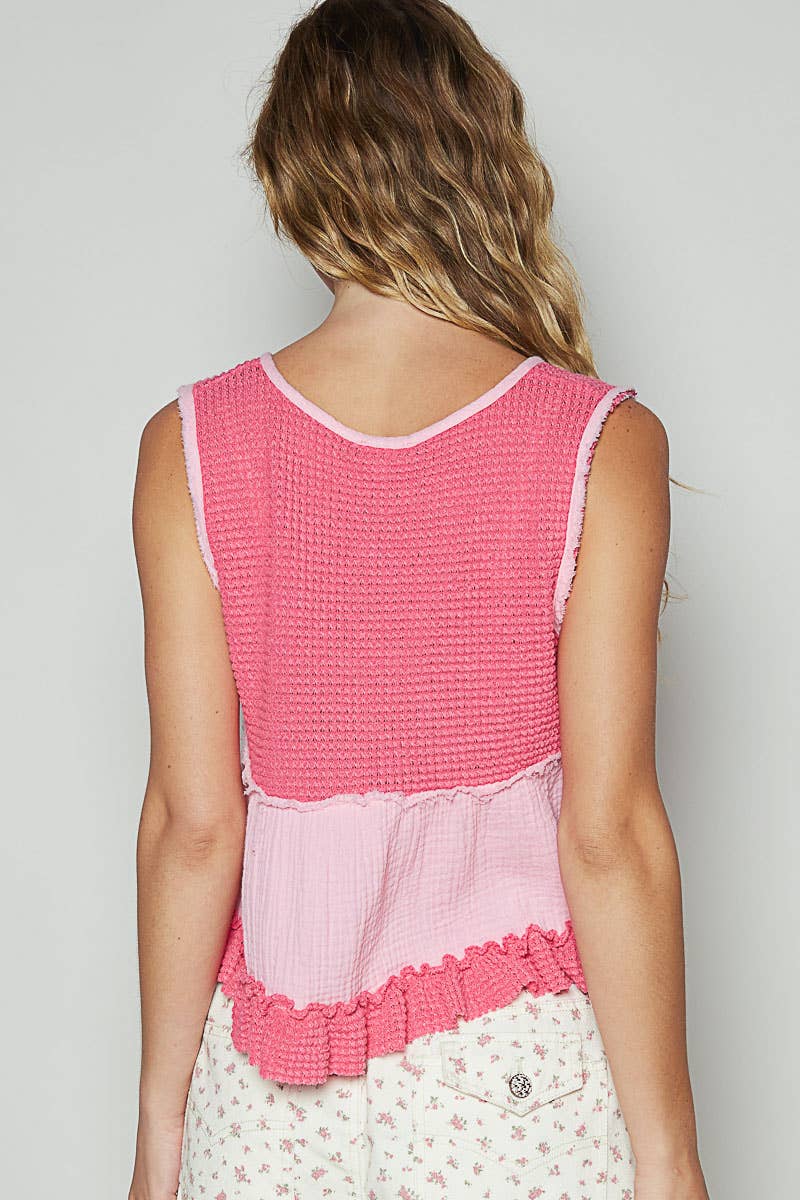 Pol Clothing BONNIE BABYDOLL TOP