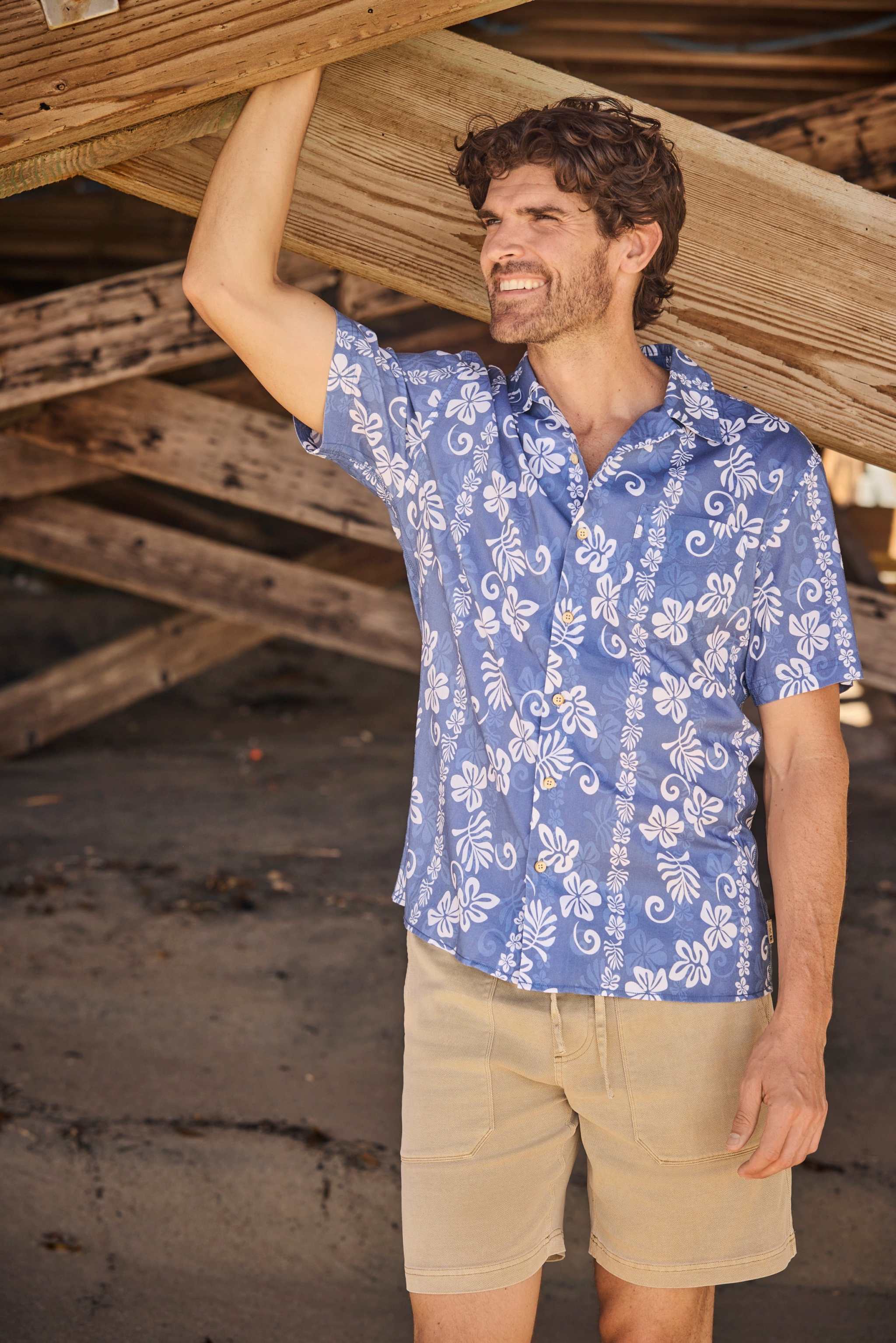 SURFSIDESUPPLY Tyler Tencel Utility Short - Chinchilla