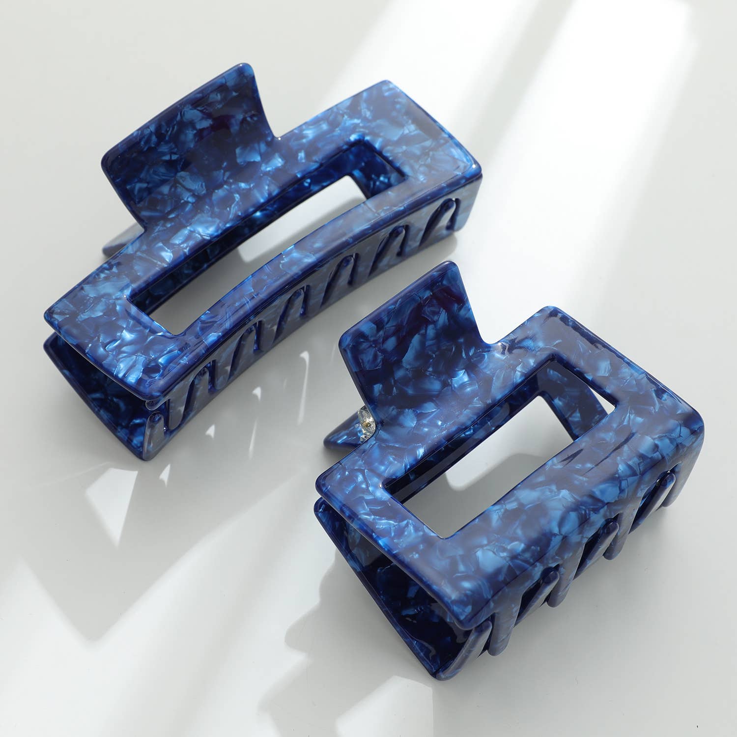 Adorro Denim Blue Large | Assorted Large Claw Clips