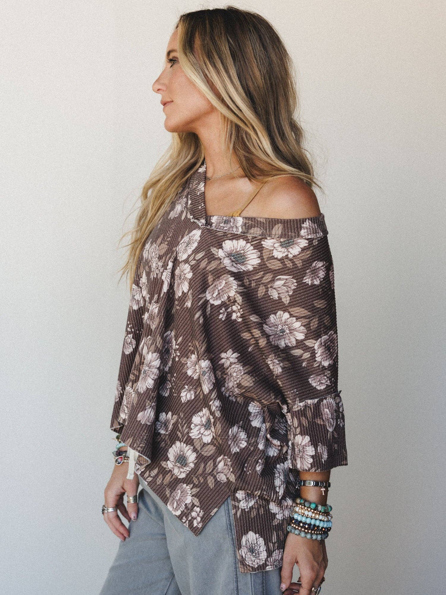 Three Bird Nest On The Go V Neck Ribbed Essential Tee