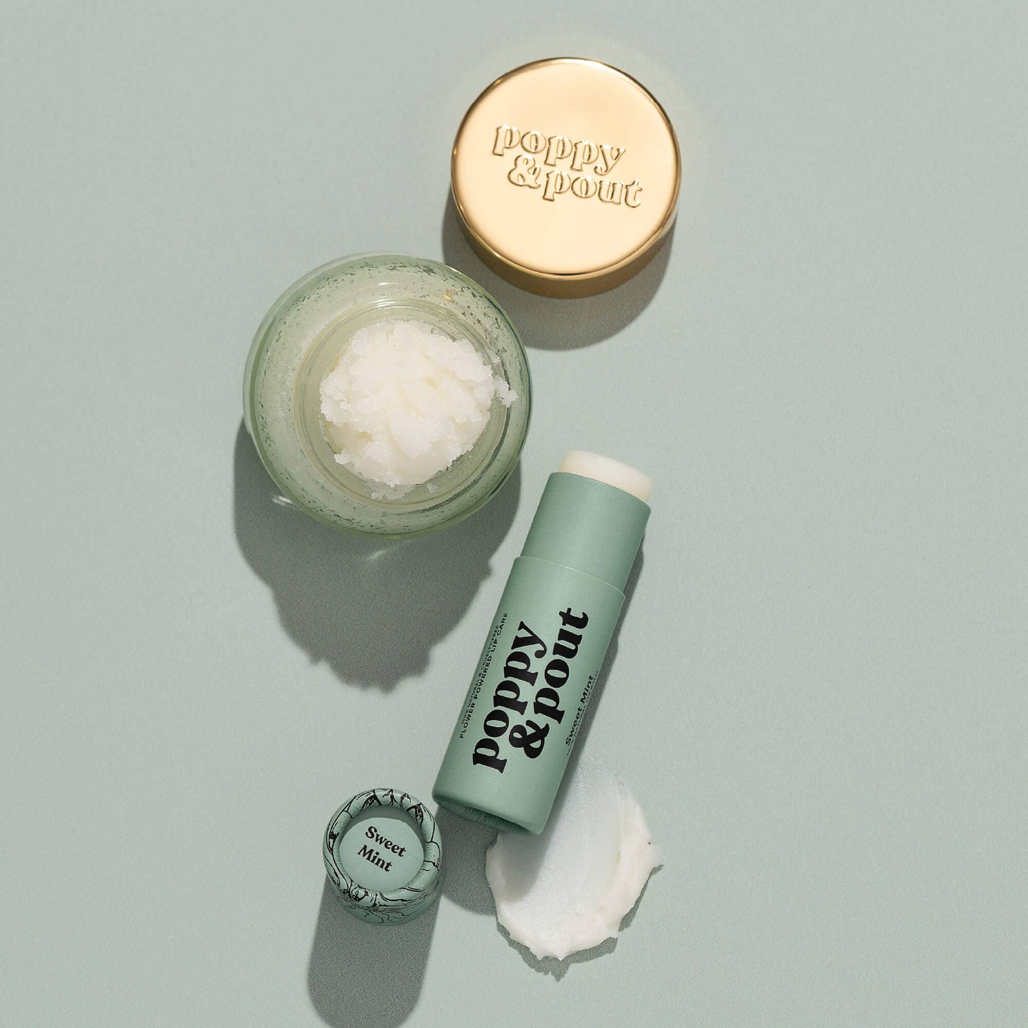 Poppy & Pout Lip Care Duo, Sweet Mint