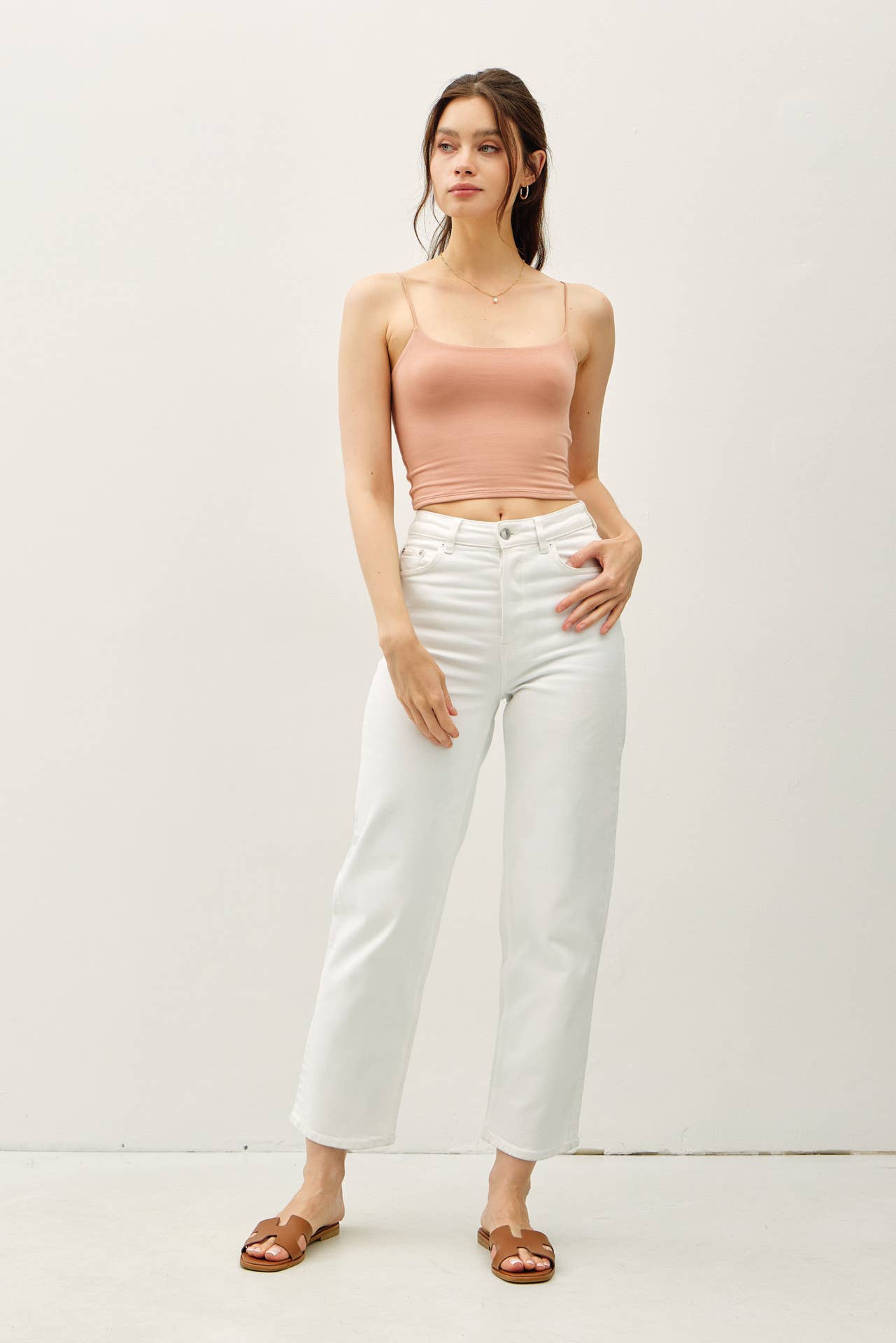 Be Cool BASIC THREADS CROPPED SPAGHETTI TANK