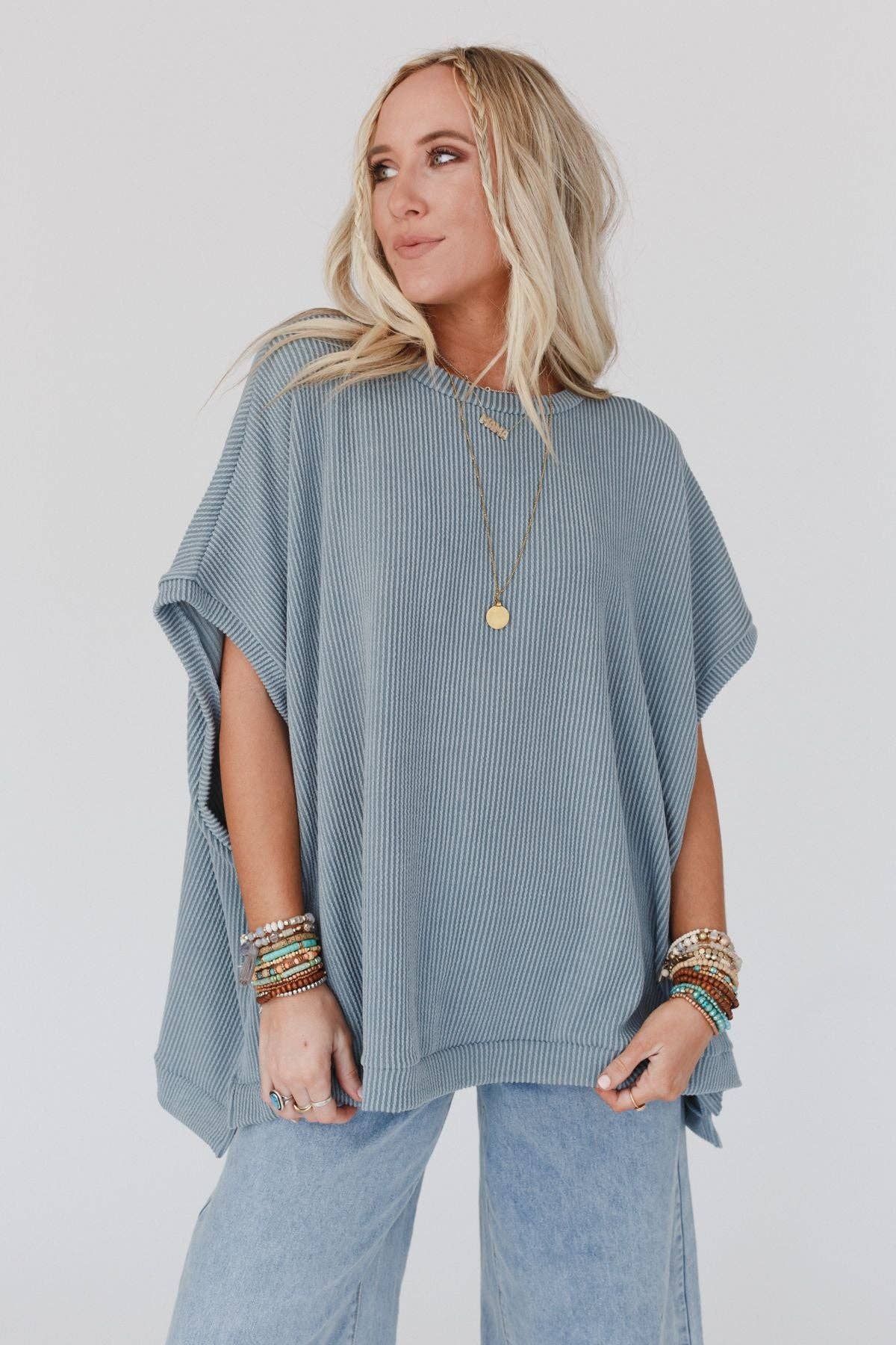 Three Bird Nest MOON GLOW TEXTURE KNIT TOP