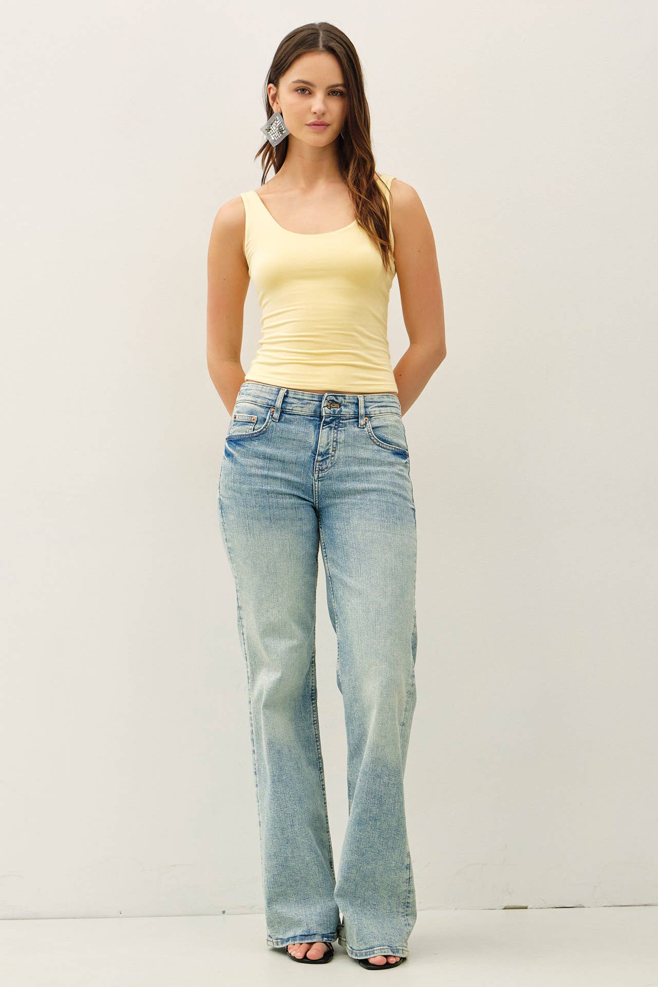 Be Cool BASIC THREADS SCOOP NECK TANK