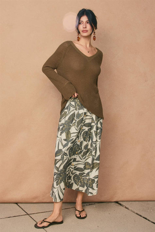 Dress Forum Swaying Palms Midi Skirt