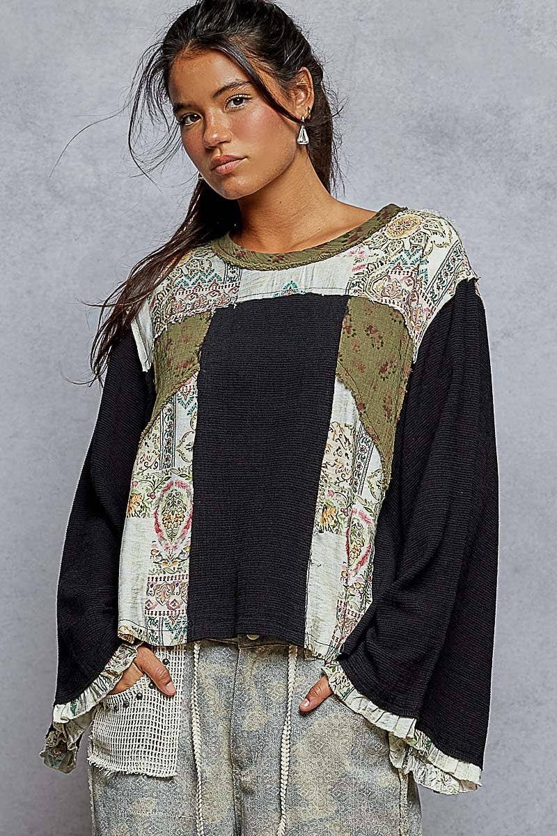 Pol Clothing Free Spirit Top Black