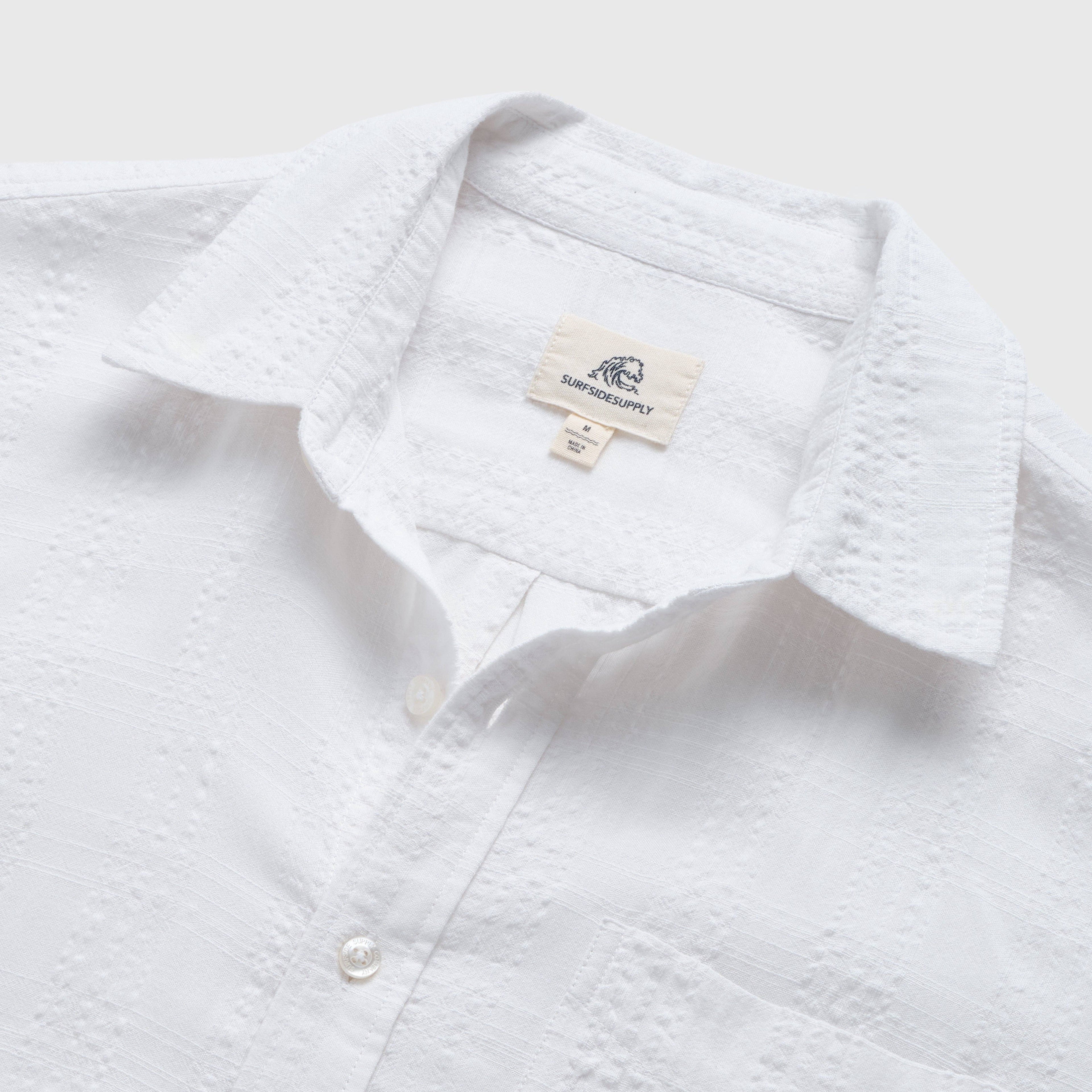SURFSIDESUPPLY Joseph Textured S/S Shirt - White