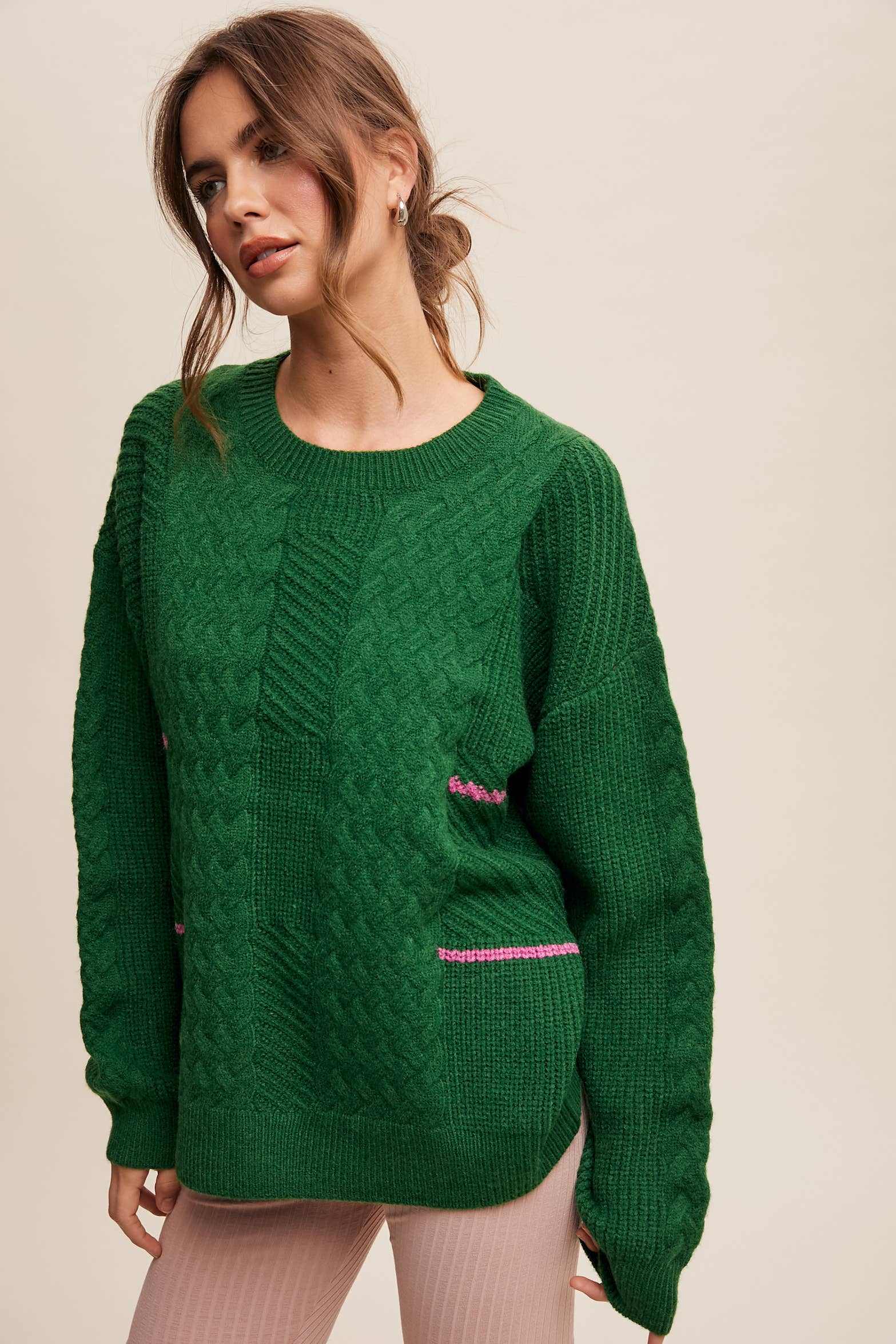 Listicle Winter Fog Knit Pullover