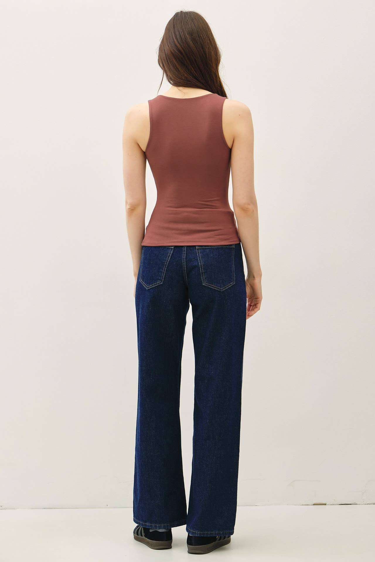 Be Cool DOUBLE LINED BASIC THREADS SQUARE NECK TANK