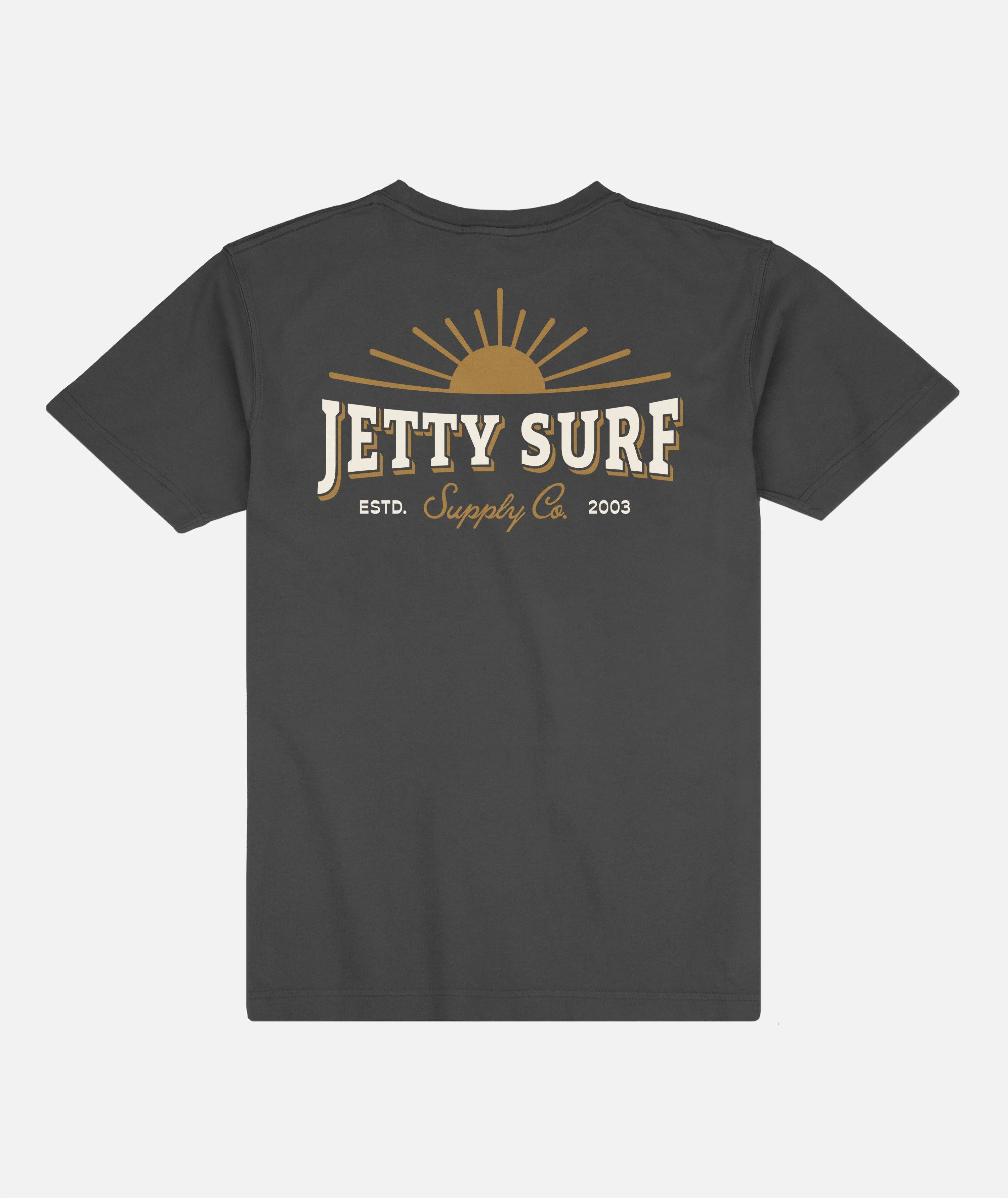 Jetty Rising Sun Tee - Black Black