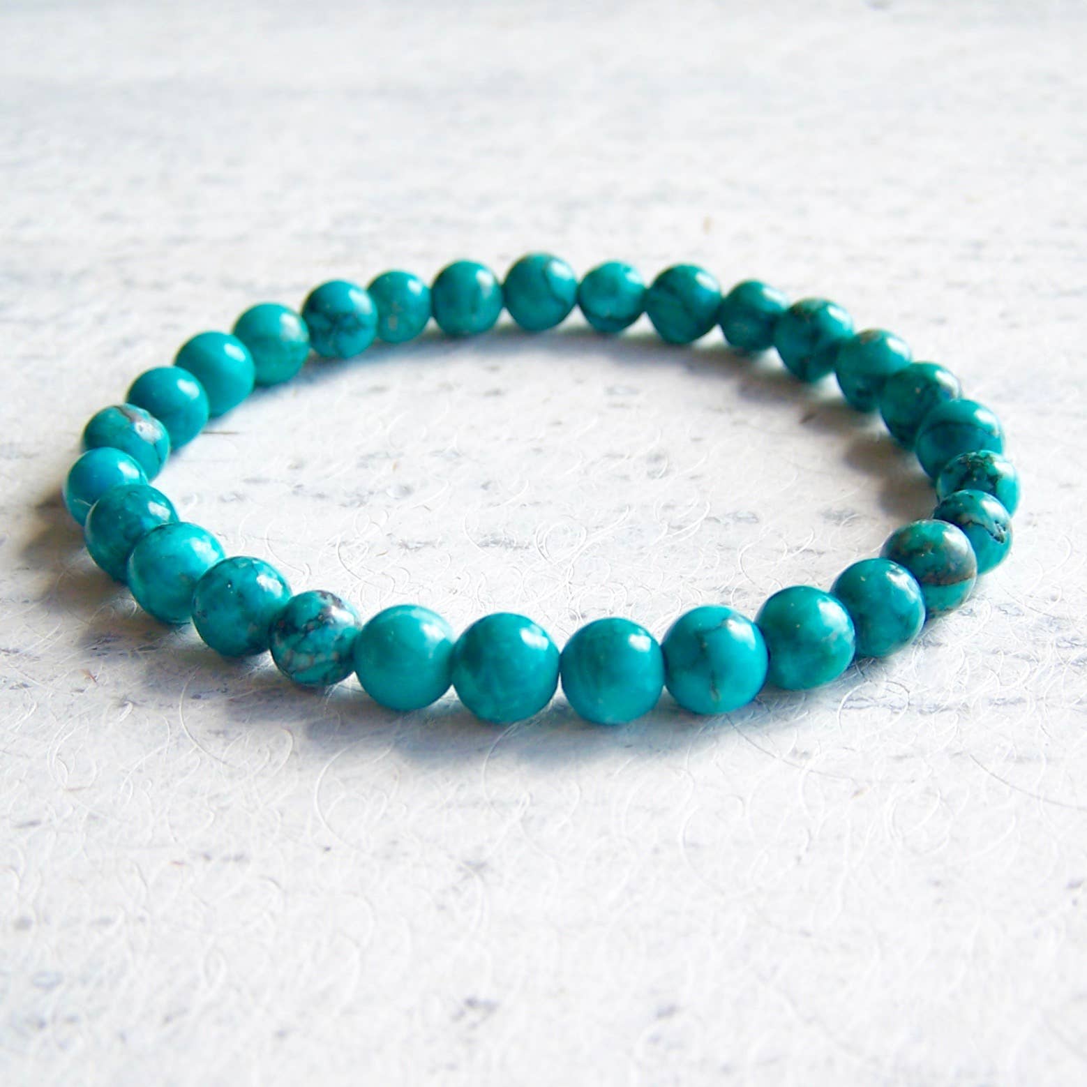 Jo Bird Jewelry Gemstone Elastic Bracelet - Outer Banks