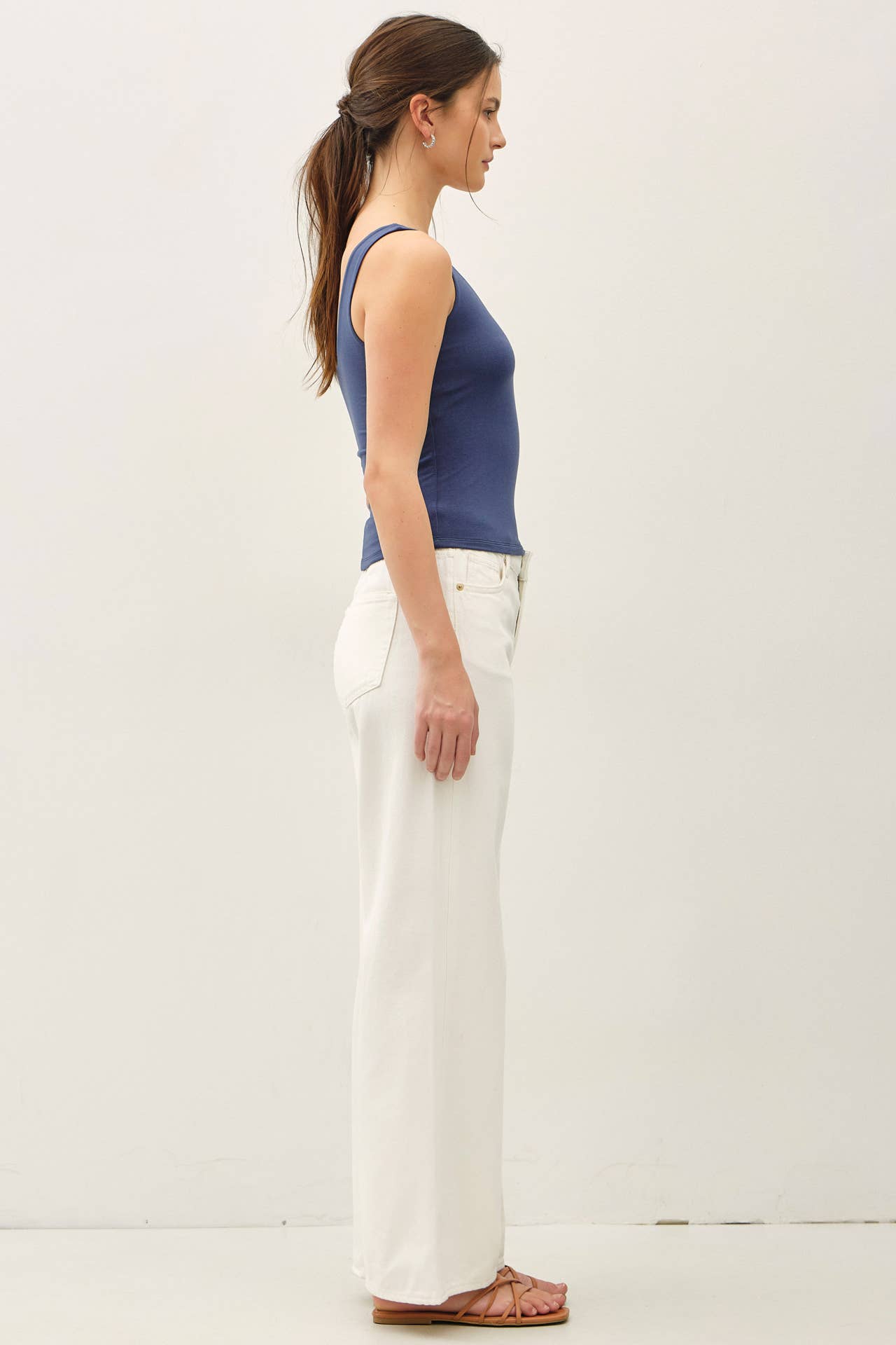 Be Cool BASIC THREADS SCOOP NECK TANK