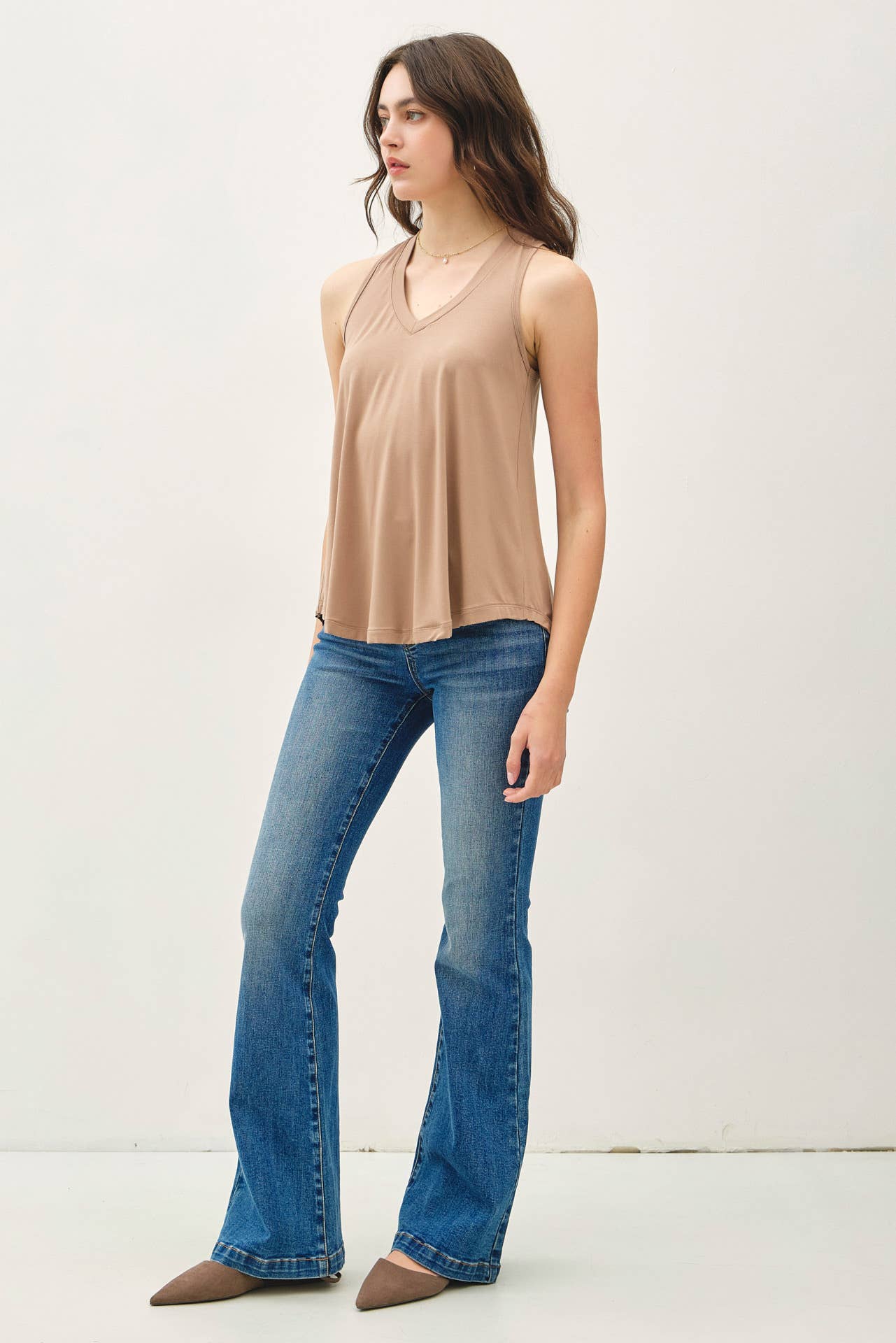 Be Cool Basic Threads Flowy V-NECK TANK