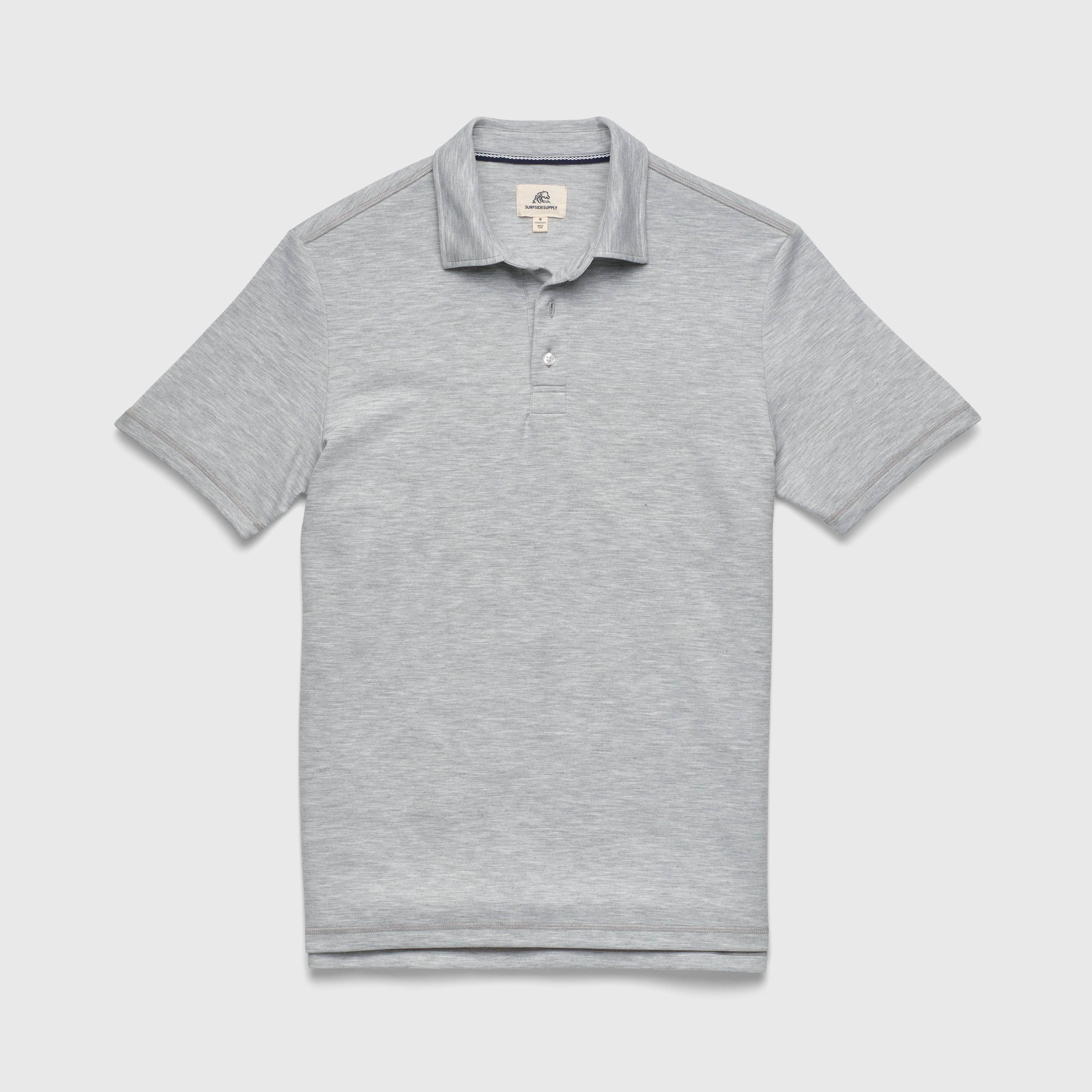 SURFSIDESUPPLY Ryan Pique Polo - Heather Grey