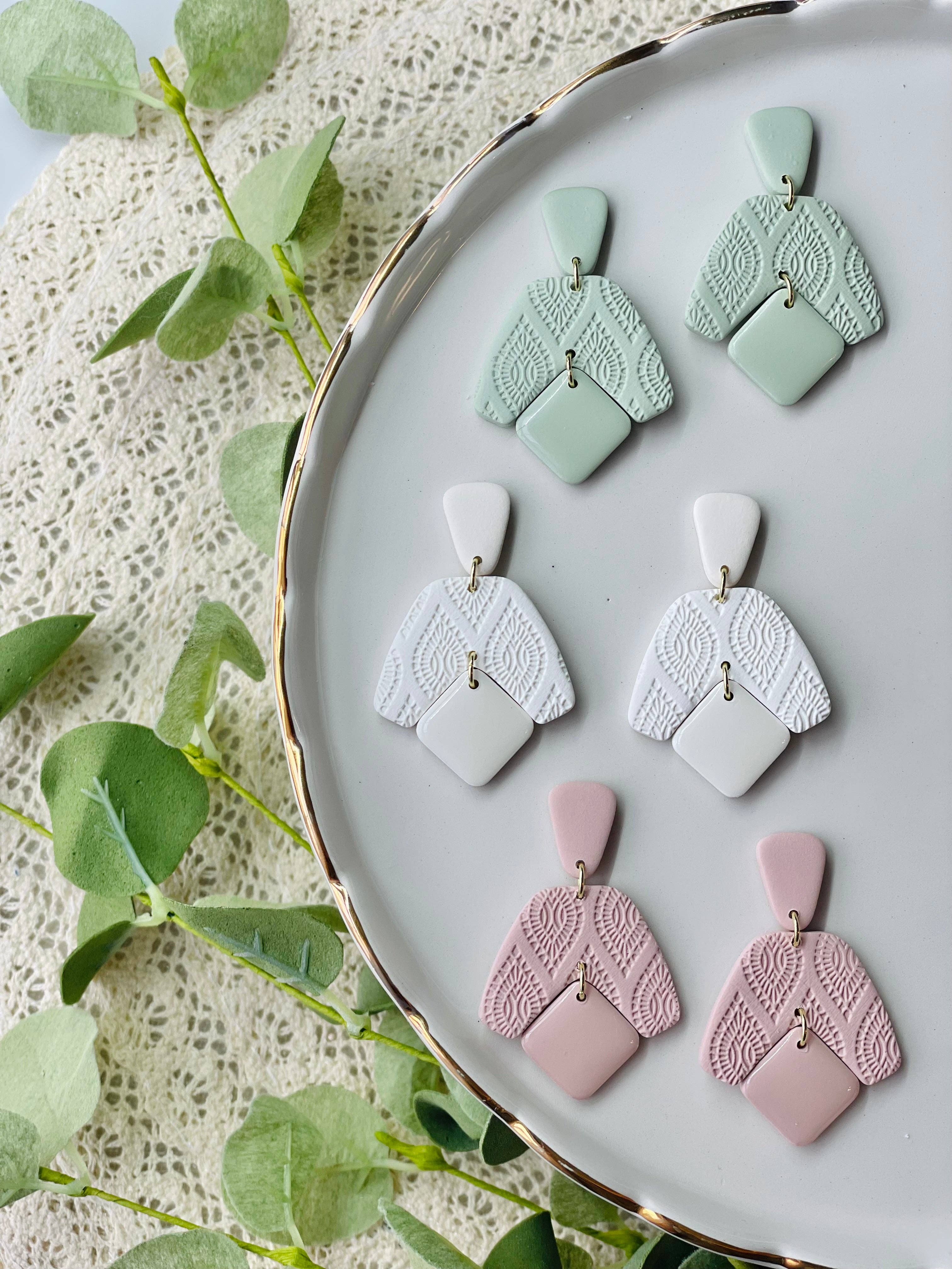 E & M Creative Design Co. BLOOMING BOOMERANG EARRINGS