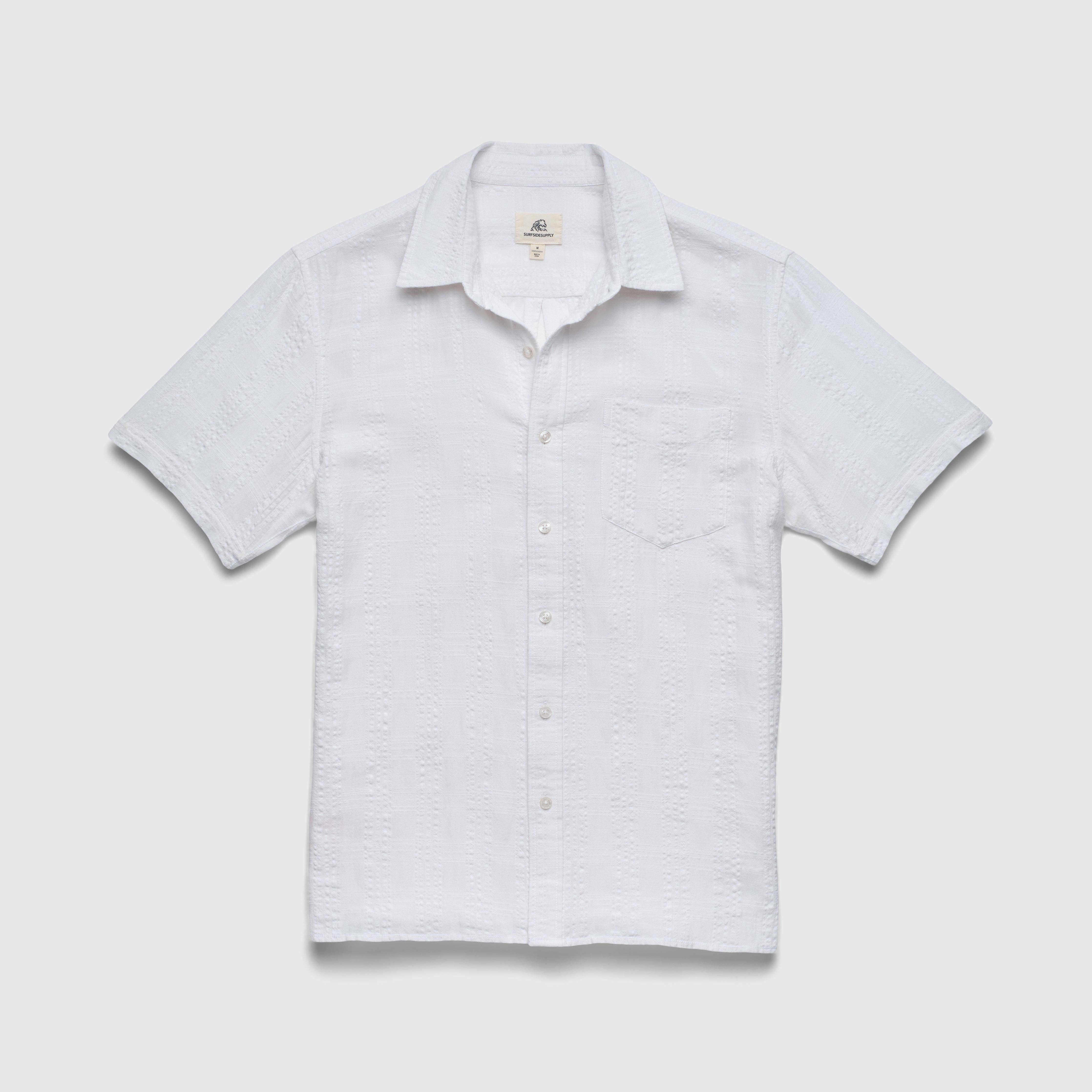SURFSIDESUPPLY Joseph Textured S/S Shirt - White
