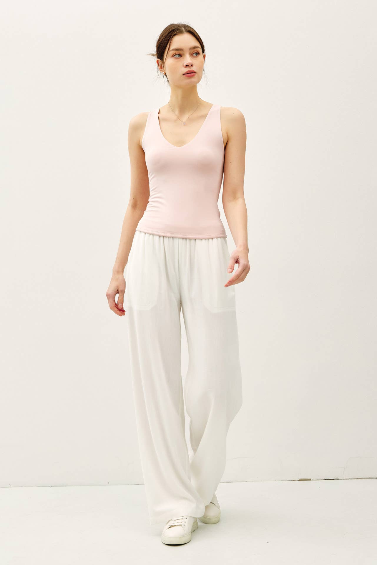 Be Cool BASIC THREADS FULL LENGTH V-NECK TANK