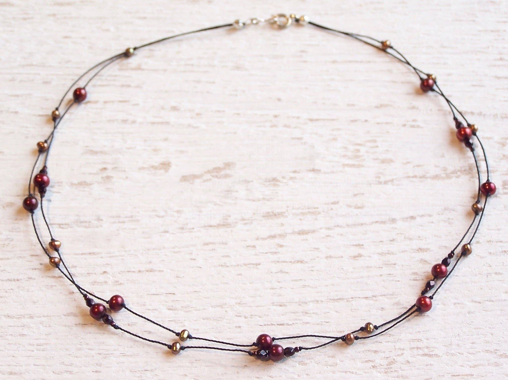 Jo Bird Jewelry Knotted Pearl Necklace - Hilo Lei