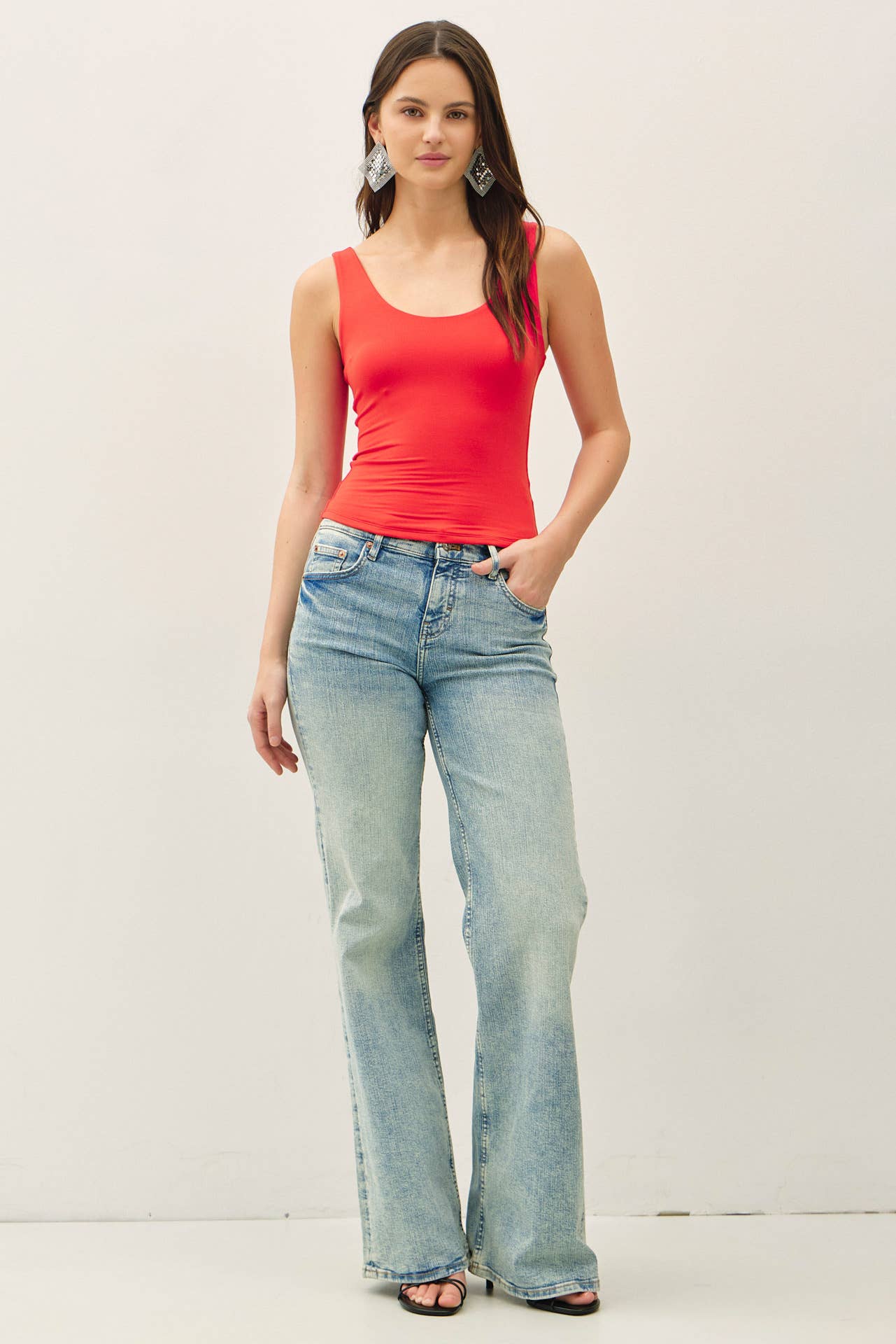 Be Cool BASIC THREADS SCOOP NECK TANK