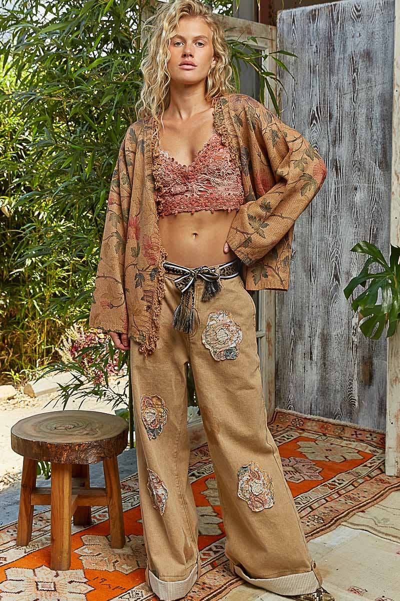Pol Clothing Fall Foliage Cardigan