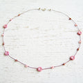 Jo Bird Jewelry Petit Hibiscus Necklace Pink Rose