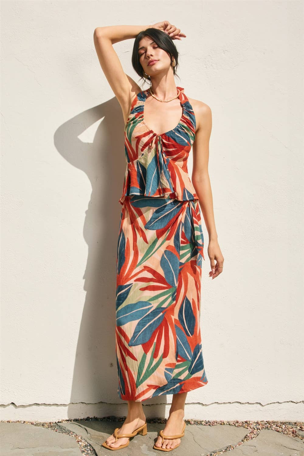 Dress Forum Sun Dazed Midi Wrap Skirt