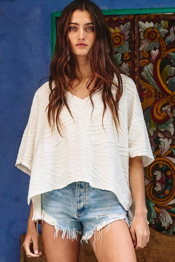 BUCKETLIST Sarah Textured Knit Top