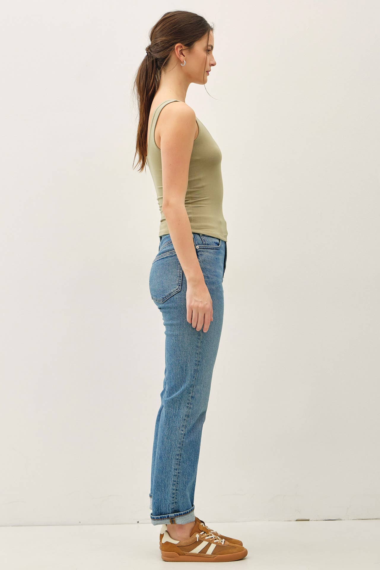 Be Cool BASIC THREADS SCOOP NECK TANK