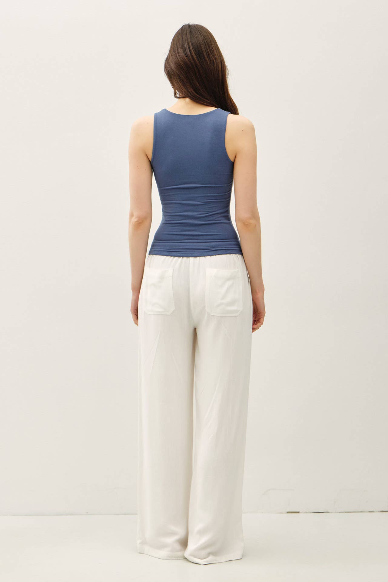 Be Cool BASIC THREADS DOUBLE LINED BASIC SQUARE NECK TANK