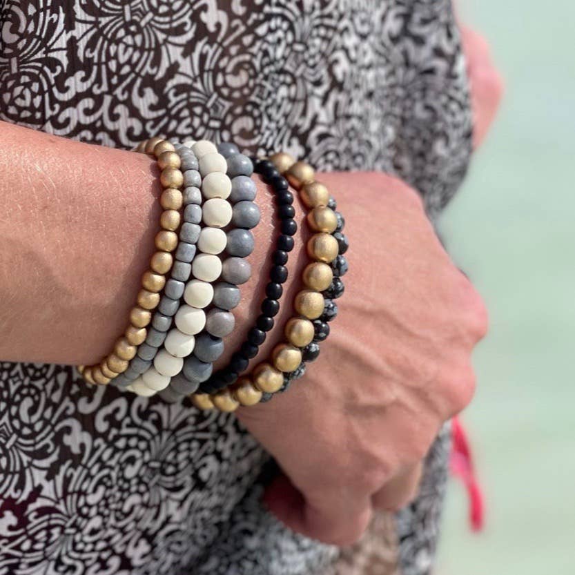 Jo Bird Jewelry Mali Wood Elastic Bracelet - 8mm