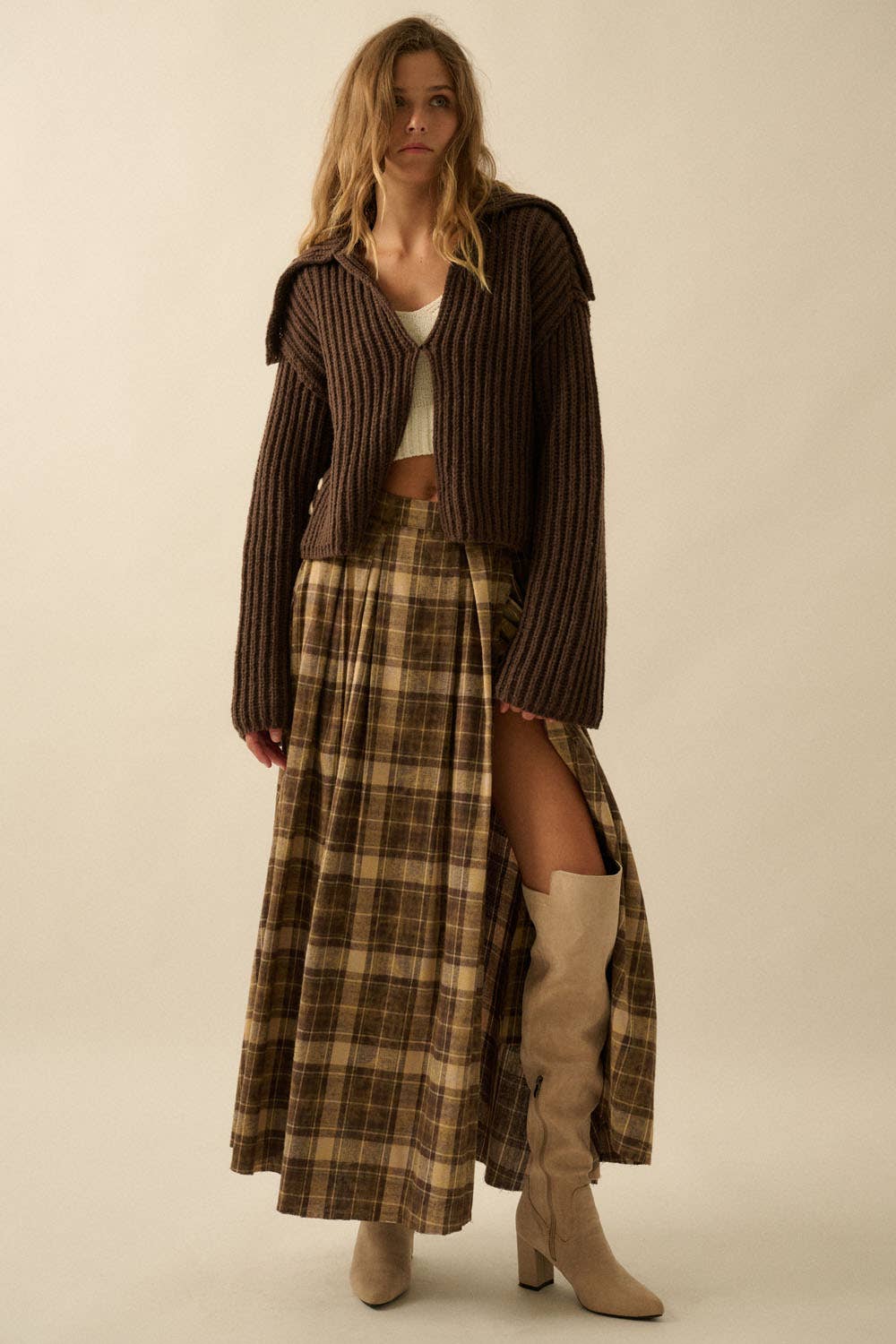 Promesa USA Prairie Plaid Maxi
