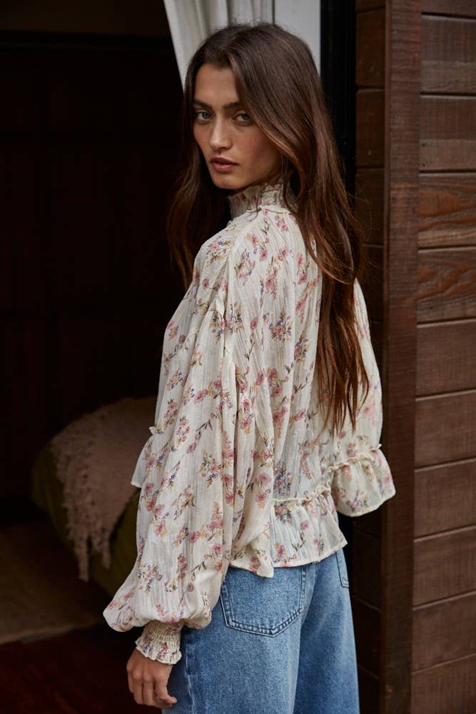 By Together Be Mine Floral Blouse