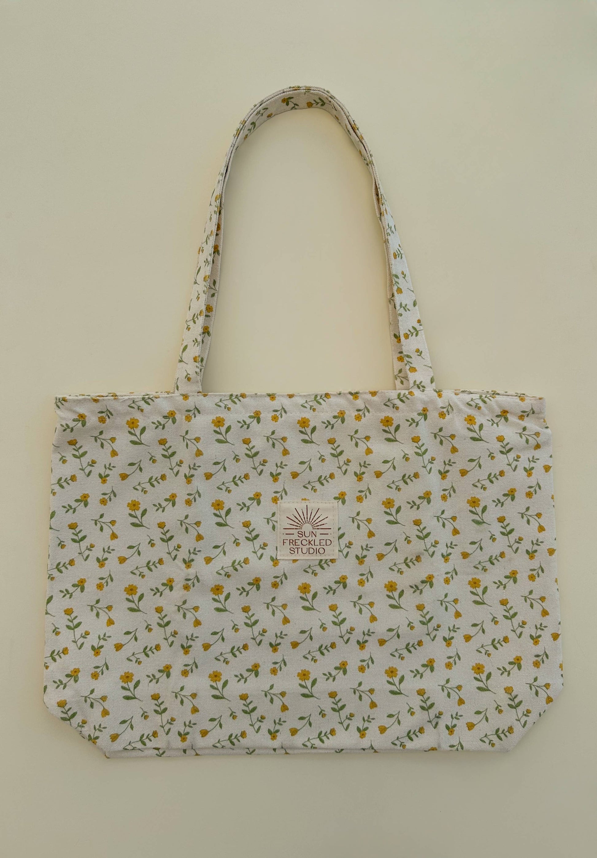 Sun Freckled Studio Buttercup Tote Bag Wide