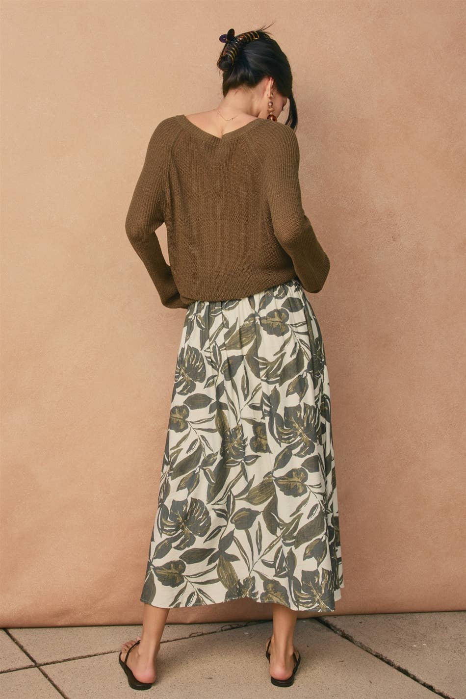 Dress Forum Swaying Palms Midi Skirt