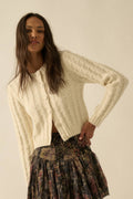 Promesa USA Angel Cake Cardigan Sweater Cream