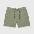 SURFSIDESUPPLY JIMMY 5" PALM VOLLEY HYBRID SHORT - OLIVE