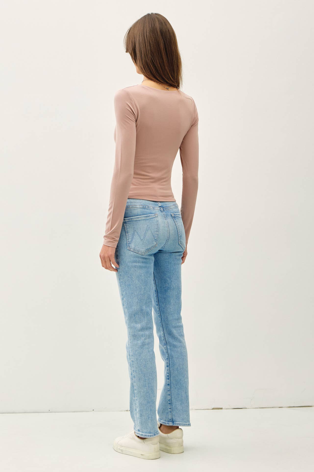 Be Cool BASIC THREADS SQUARE NECK LONG SLEEVE TOP