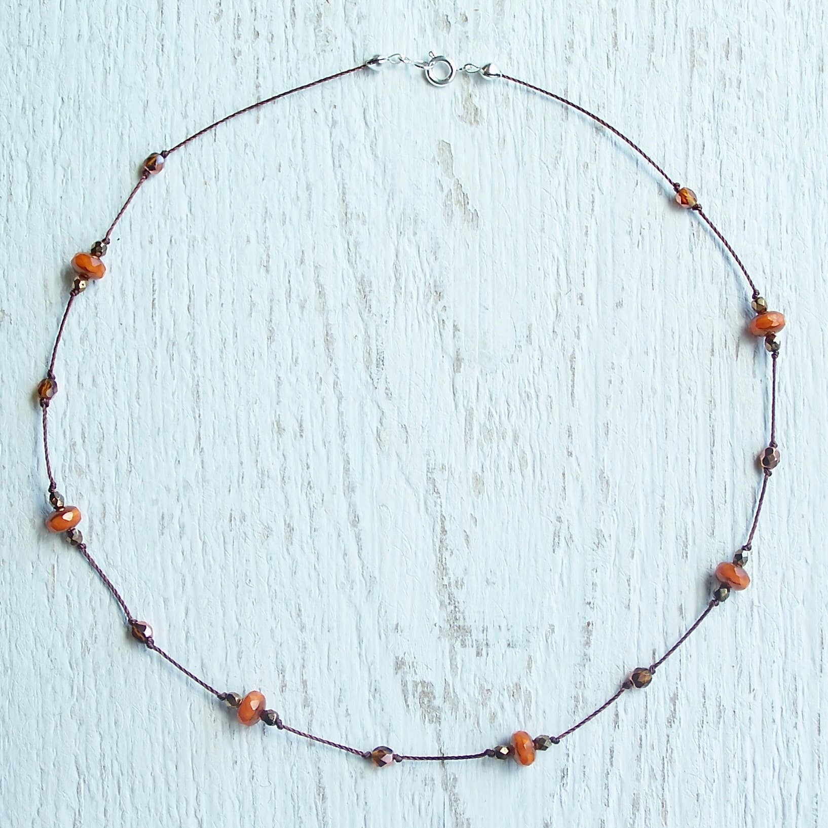 Jo Bird Jewelry Czech Glass Choker Necklace