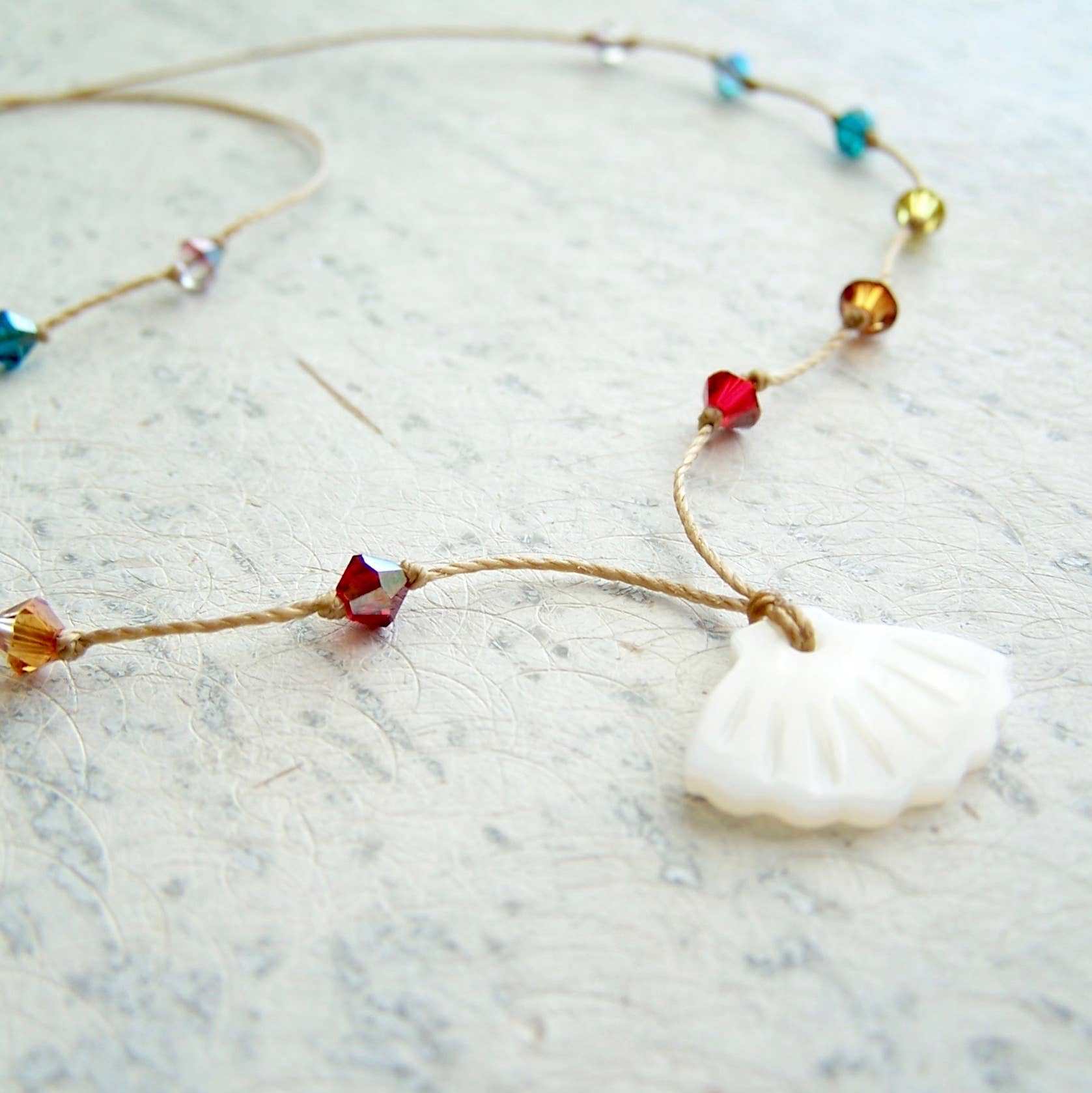 Jo Bird Jewelry Aloha Necklace - Hawaii Necklace - Rainbow Necklace