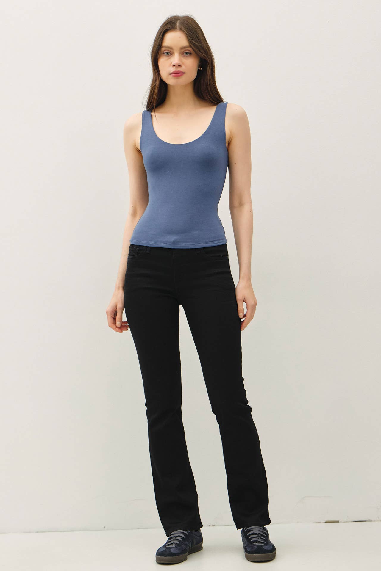 Be Cool BASIC THREADS SCOOP NECK TANK