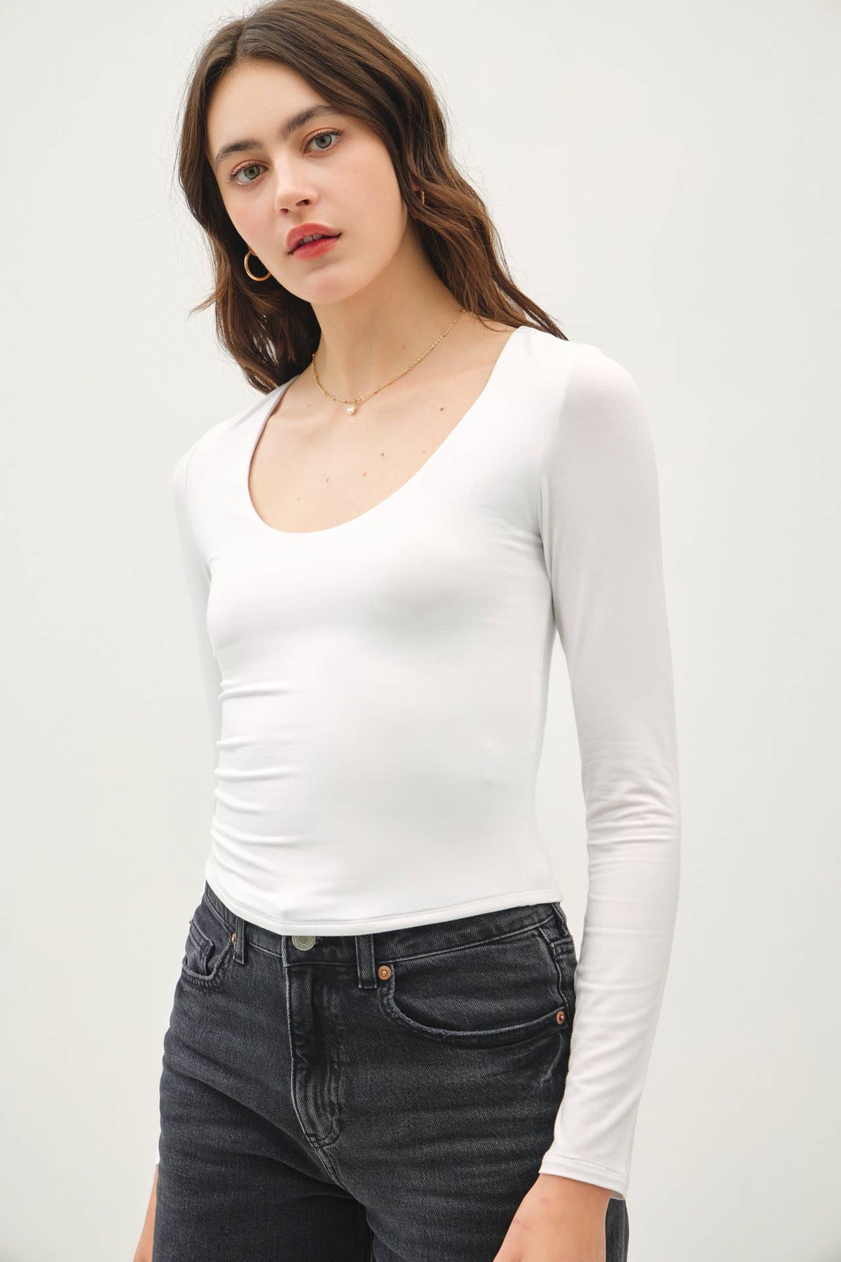 BASIC THREADS LONG SLEEVE TOP