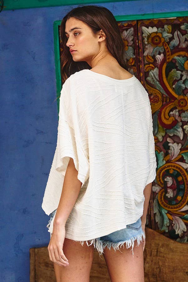 BUCKETLIST Sarah Textured Knit Top